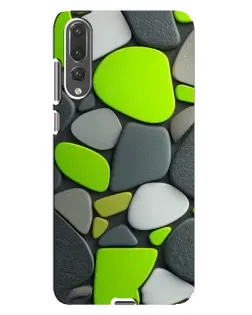 Чехол для Huawei P20 Pro (CLT-L04) с картинкой «Яркая неоновая галька»