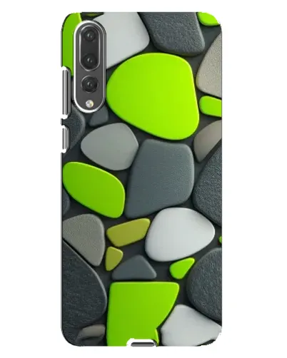 Чехол для Huawei P20 Pro (CLT-L04) с картинкой «Яркая неоновая галька»