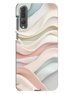 Чехол для Huawei P20 Pro (CLT-L04) с картинкой «Пастельные нежные волны»