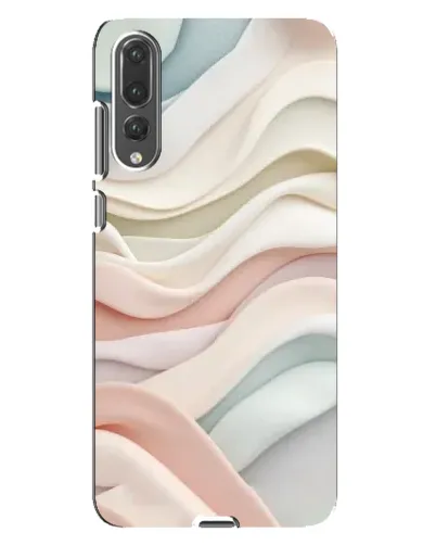Чехол для Huawei P20 Pro (CLT-L04) с картинкой «Пастельные нежные волны»