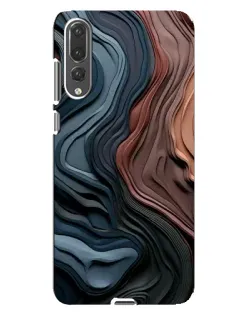 Чехол для Huawei P20 Pro (CLT-L04) с картинкой «Цветные волны каньона»