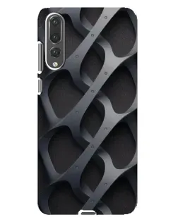 Чехол для Huawei P20 Pro (CLT-L04) с картинкой «Объемное серое плетение»