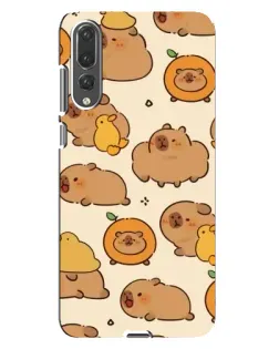 Чохол для Huawei P20 Pro (CLT-L04) з картинкою «Капібари з апельсинами»
