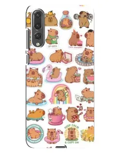 Чохол для Huawei P20 Pro (CLT-L04) з картинкою «Капібари набір»