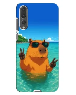 Чохол для Huawei P20 Pro (CLT-L04) з картинкою «Морська капібара»