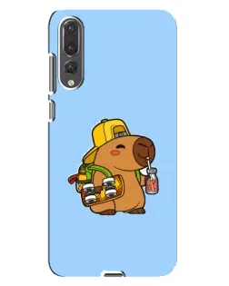 Чохол для Huawei P20 Pro (CLT-L04) з картинкою «Капібара на скейті»