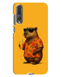 Чохол для Huawei P20 Pro (CLT-L04) з картинкою «Капібара на відпочинку»
