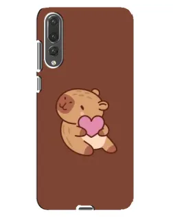 Чохол для Huawei P20 Pro (CLT-L04) з картинкою «Капібара з серцем»
