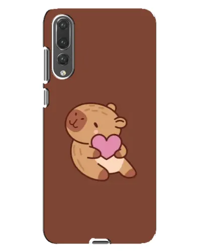 Чохол для Huawei P20 Pro (CLT-L04) з картинкою «Капібара з серцем»