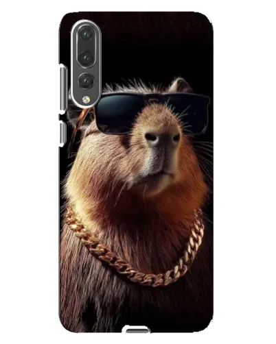 Чохол для Huawei P20 Pro (CLT-L04) з картинкою «Капібара золотий ланцюг»