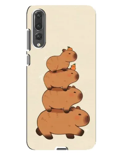 Чохол для Huawei P20 Pro (CLT-L04) з картинкою «Вежа з капібар»