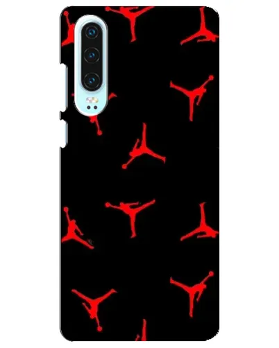 Чехол для Huawei P30 с картинкой «Jordan Red Pattern»