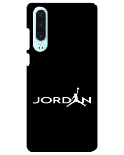 Чехол для Huawei P30 с картинкой «Jordan White Logo»