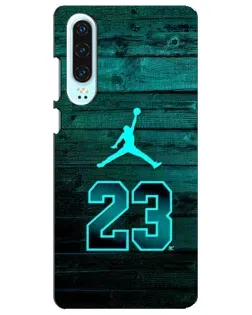 Чехол для Huawei P30 с картинкой «Jordan Cyan 23»