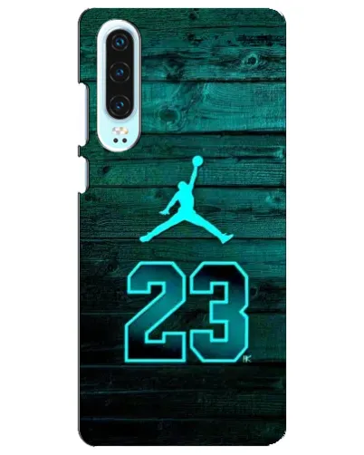 Чехол для Huawei P30 с картинкой «Jordan Cyan 23»