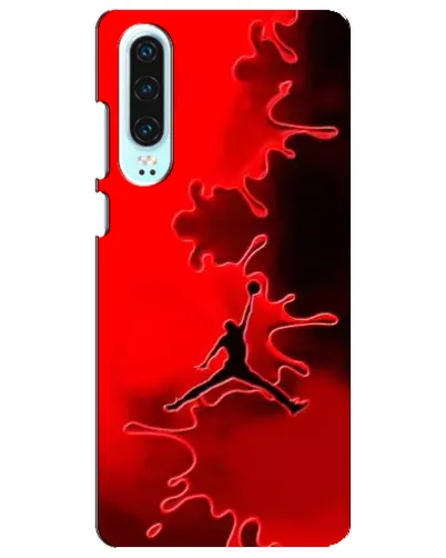 Чехол для Huawei P30 с картинкой «Jordan Red Smoke»