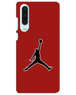 Чехол для Huawei P30 с картинкой «Jordan Red Back»