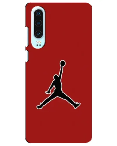 Чехол для Huawei P30 с картинкой «Jordan Red Back»