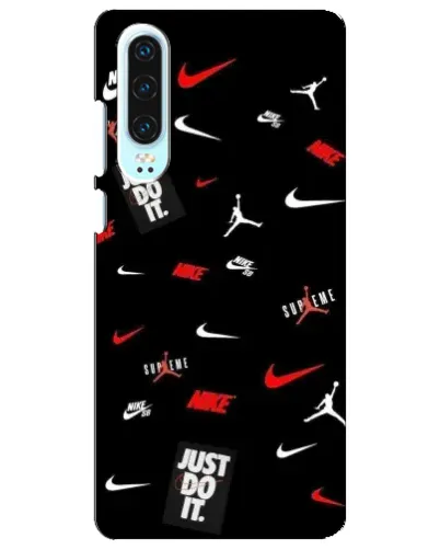 Чехол для Huawei P30 с картинкой «Nike Mix Pattern»