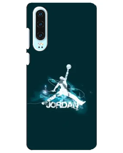 Чехол для Huawei P30 с картинкой «Jordan Blue Fire»