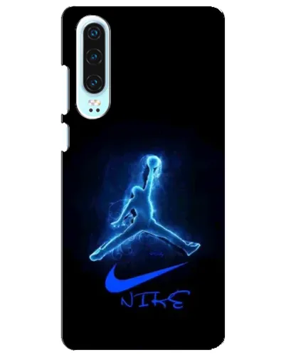 Чехол для Huawei P30 с картинкой «Jordan Neon Blue»