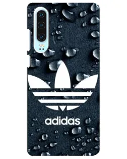 Чехол для Huawei P30 с картинкой «Adidas Trefoil Blue»