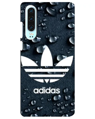 Чехол для Huawei P30 с картинкой «Adidas Trefoil Blue»