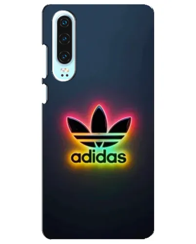 Чехол для Huawei P30 с картинкой «Неоновый Adidas»