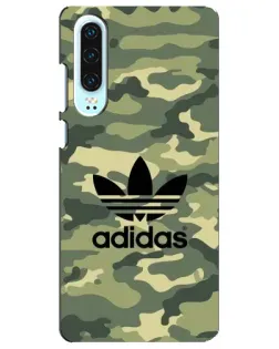 Чехол для Huawei P30 с картинкой «Милитари стиль Adidas»
