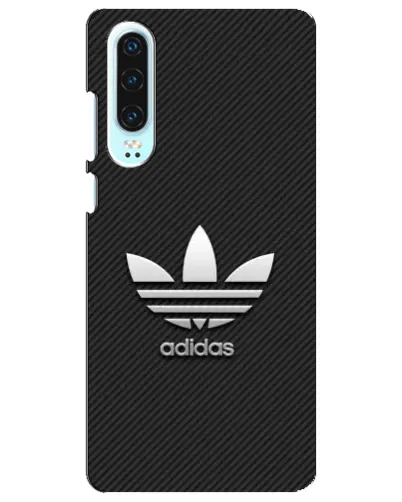 Чехол для Huawei P30 с картинкой «Adidas Карбоновая текстура»
