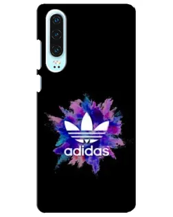 Чехол для Huawei P30 с картинкой «Взрыв красок Adidas»