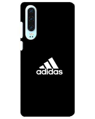 Чехол для Huawei P30 с картинкой «Черная классика Adidas»