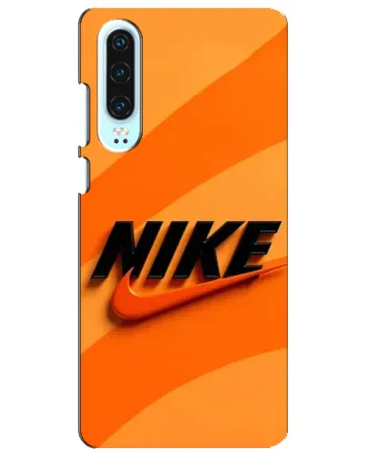 Чехол для Huawei P30 с картинкой «Оранжевый драйв Nike»