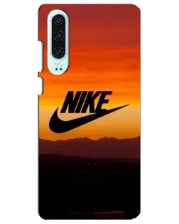 Чехол для Huawei P30 с картинкой «Nike — вечерний горизонт»