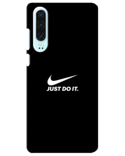 Чехол для Huawei P30 с картинкой «Минимализм от Nike»