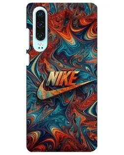 Чехол для Huawei P30 с картинкой «Nike в абстракции»