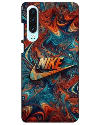Чехол для Huawei P30 с картинкой «Nike в абстракции»