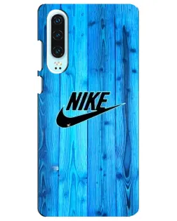 Чехол для Huawei P30 с картинкой «Голубое дерево Nike»