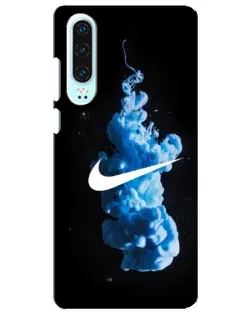 Чехол для Huawei P30 с картинкой «Nike и синий дым»