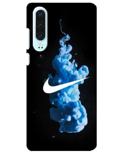 Чехол для Huawei P30 с картинкой «Nike и синий дым»