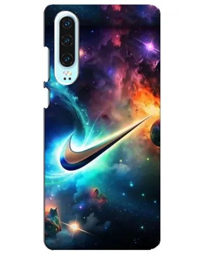 Чехол для Huawei P30 с картинкой «Космический Nike Swoosh»