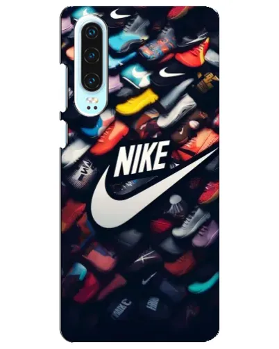 Чехол для Huawei P30 с картинкой «Коллекция кроссовок Nike»