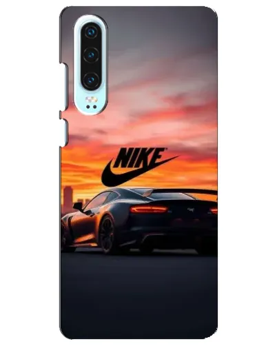 Чехол для Huawei P30 с картинкой «Nike и суперкар»