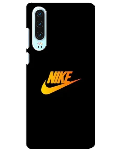 Чехол для Huawei P30 с картинкой «Золотой логотип Nike»
