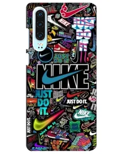 Чохол для Huawei P30 з картинкою «Яскравий колаж Nike»