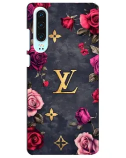 Чохол для Huawei P30 з картинкою «Квітковий Louis Vuitton»