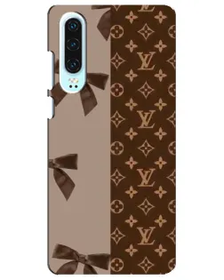 Чехол для Huawei P30 с картинкой «Louis Vuitton — банты»
