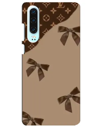 Чехол для Huawei P30 с картинкой «LV — кофейный атлас»