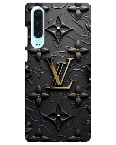 Чехол для Huawei P30 с картинкой «Кожаная текстура LV»