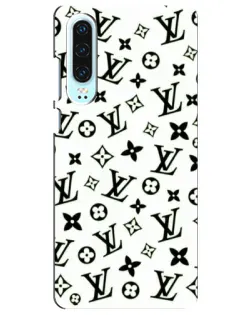 Чехол для Huawei P30 с картинкой «Монохромный хаос LV»